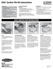 Kids' Garden Tile Stone Stepping Kit - SKU 901-11241W