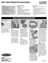 Glow Mosaic Stepping Stone Kit - SKU 901-11244W