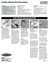 Garden Mosaic Stepping Stone Kit - SKU 901-11282W