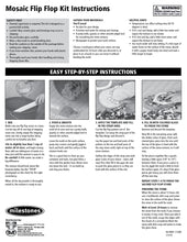 Mosaic Flip Flop Stepping Stone Kit - SKU 901-11290W