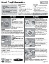 Mosaic Frog Stepping Stone Kit - SKU 901-11452W