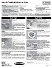 Mosaic Turtle Stepping Stone Kit - SKU 901-11453W