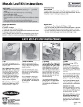 Leaf Mosaic Stepping Stone Kit - SKU 901-11455W