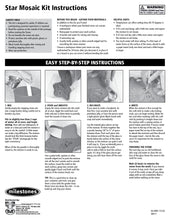 Mosaic Star Stepping Stone Kit - SKU 901-15122W