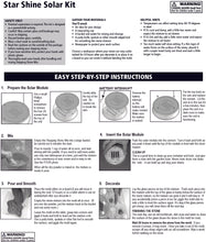 Star Shine Solar Stepping Stone Kit - SKU 901-15202W