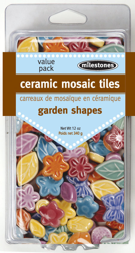 Garden Shape Ceramic Mosaic Tiles, 912-24398W