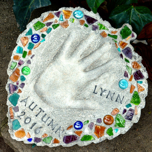 Leaf Mosaic Stepping Stone Kit - SKU 901-11455W