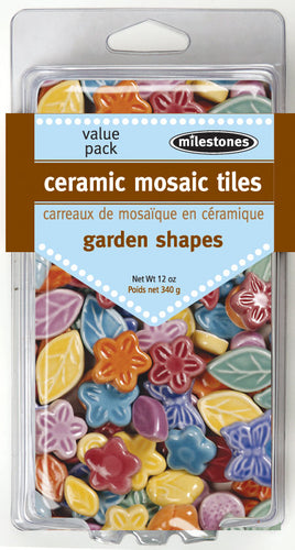 Garden Shape Ceramic Mosaic Tiles, 912-24398W