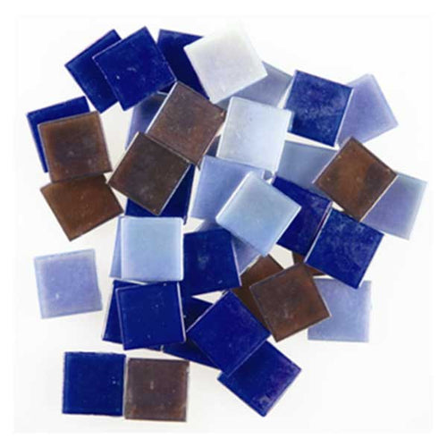 Iridescent Glass Tiles - Dark Mix - SKU 912-24510W
