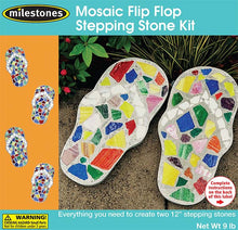 Mosaic Flip Flop Stepping Stone Kit - SKU 901-11290W