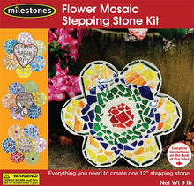 Mosaic Flower Stepping Stone Kit - SKU 901-11277W