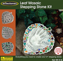 Leaf Mosaic Stepping Stone Kit - SKU 901-11455W