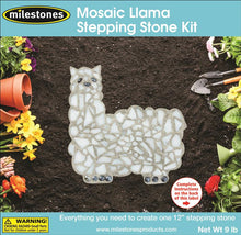 Mosaic Llama Stepping Stone Kit