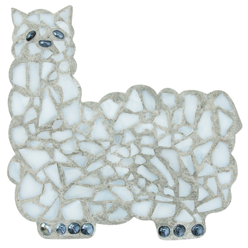 Mosaic Llama Stepping Stone Kit