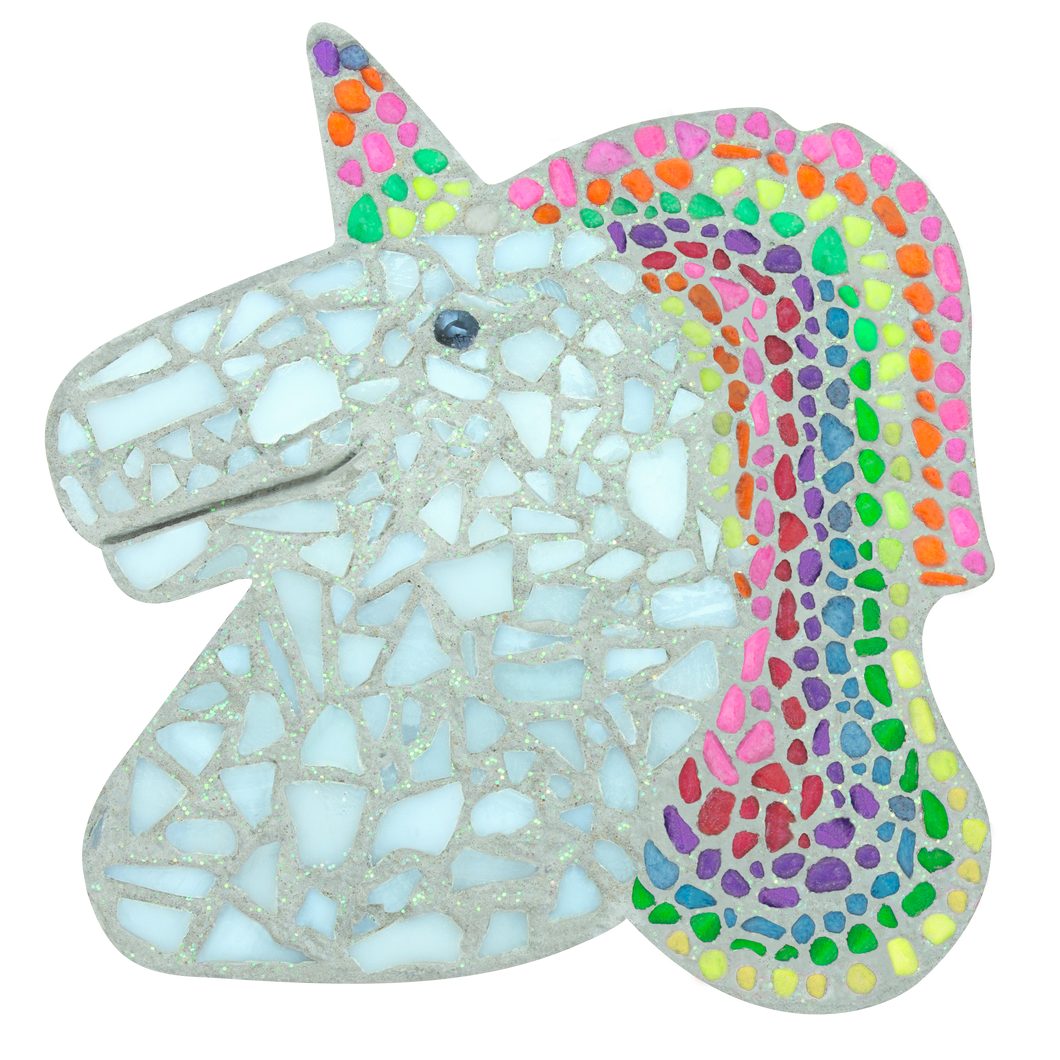 Mosaic Unicorn Stepping Stone Kit